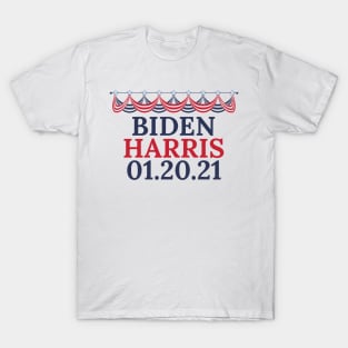 Biden Harris Victory Inauguration Date T-Shirt